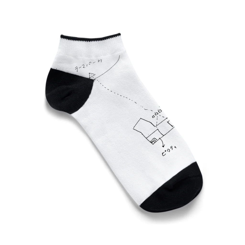 パビリオン構想展の環境構造線 Ankle Socks