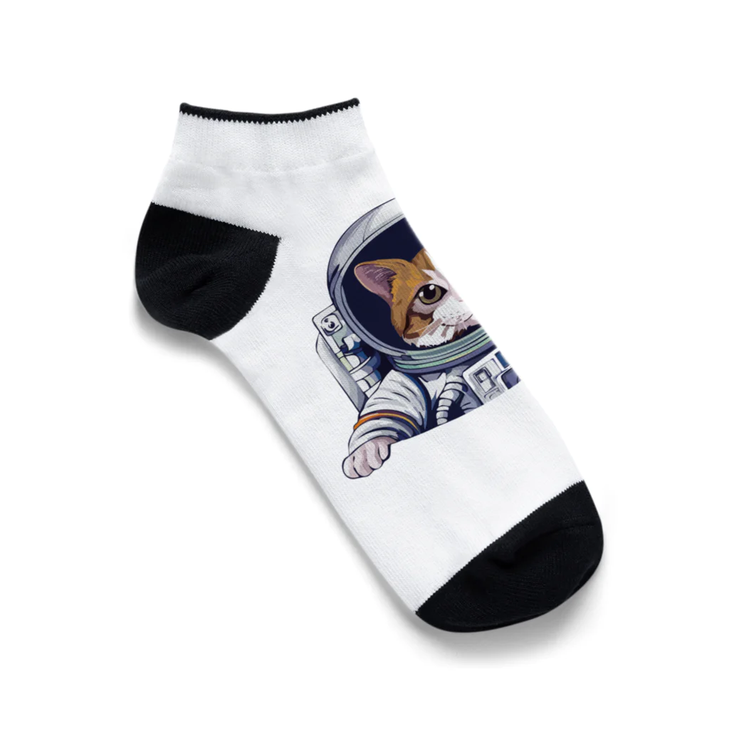 maronchiro55の宇宙猫Meru Ankle Socks