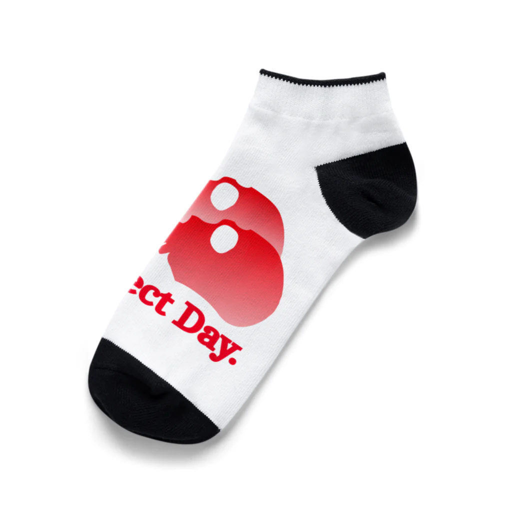 『Nothing Is Real』-- IN SUZURIのOh! It's Such A Perfectday.（赤） Ankle Socks