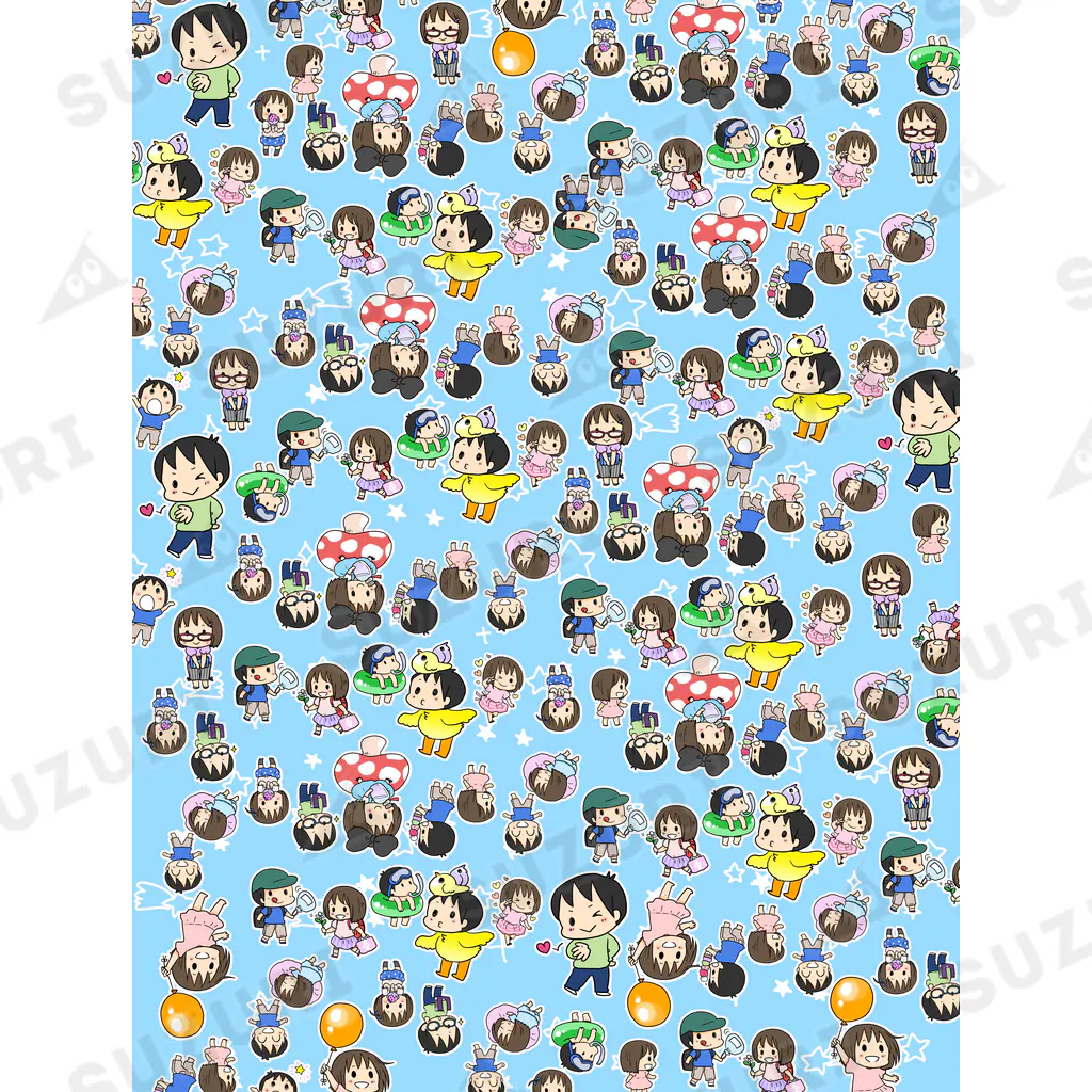 柚子屋のちびキャラソックス Ankle Socks