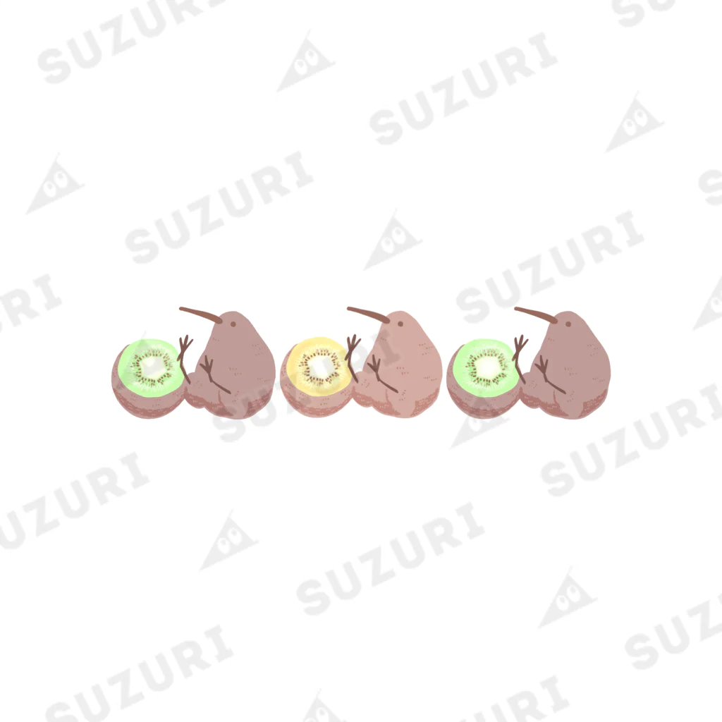 トリプルなキウイ＆キーウィ🥝 / らいちょうの足 ( mejiro87 )の