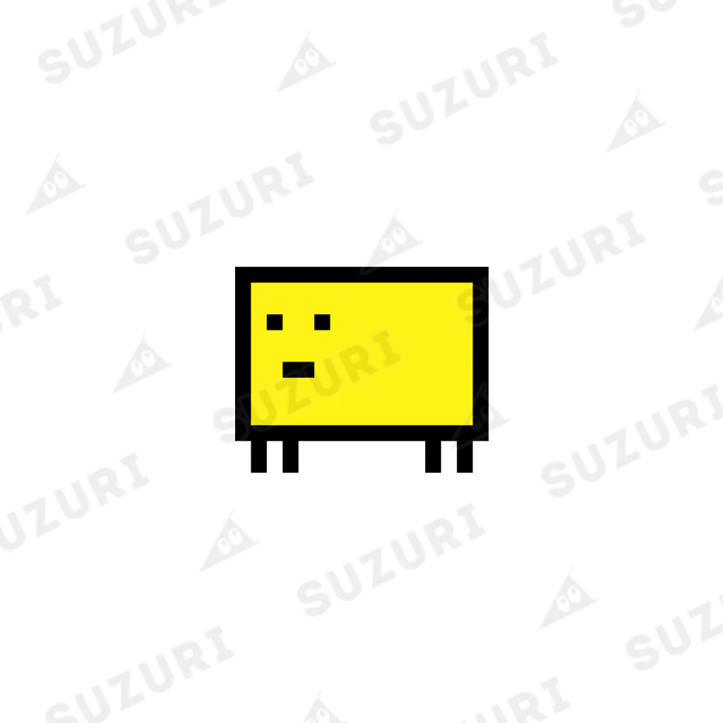 1080shopの黄色しかく。 Ankle Socks