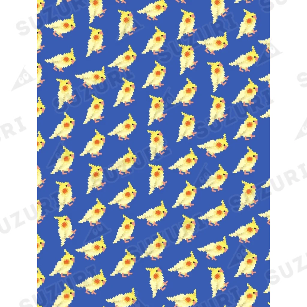 ブティック萌のオカメちゃん靴下(ブルー) Ankle Socks