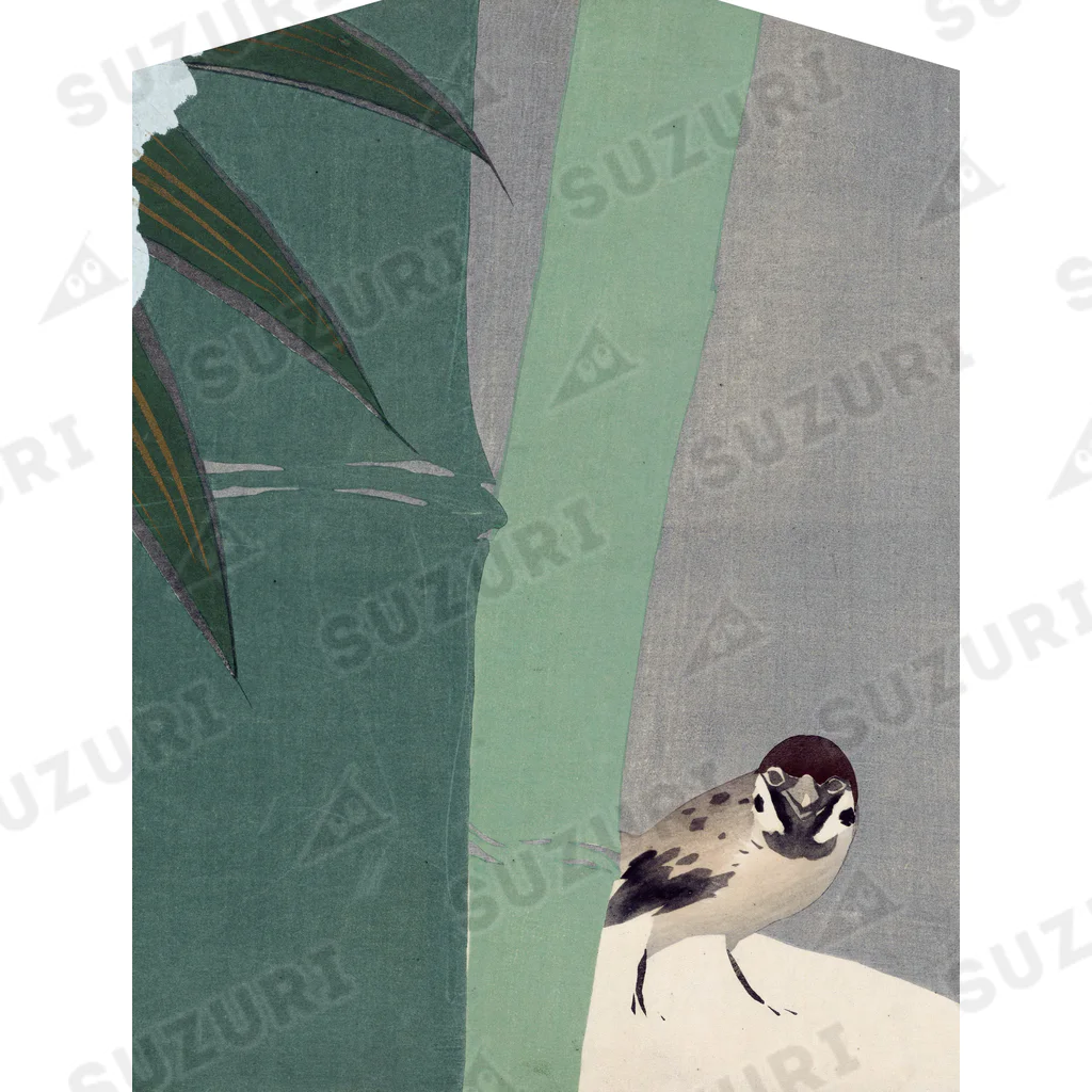 PALA's SHOP　cool、シュール、古風、和風、ねこ、ワンちゃん、ウサギさん、野鳥。の中竹、神坂雪佳、1909年　Ⅱ Ankle Socks