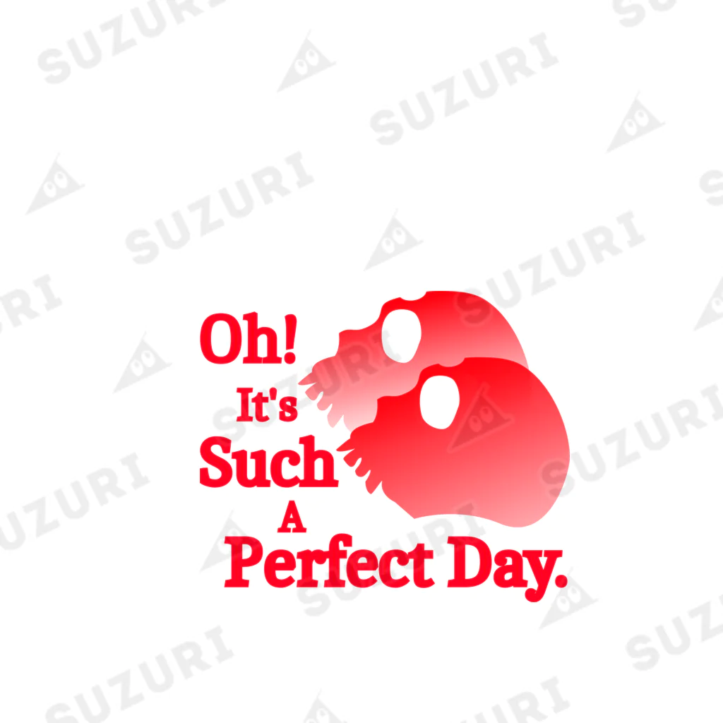 『Nothing Is Real』-- IN SUZURIのOh! It's Such A Perfectday.（赤） Ankle Socks