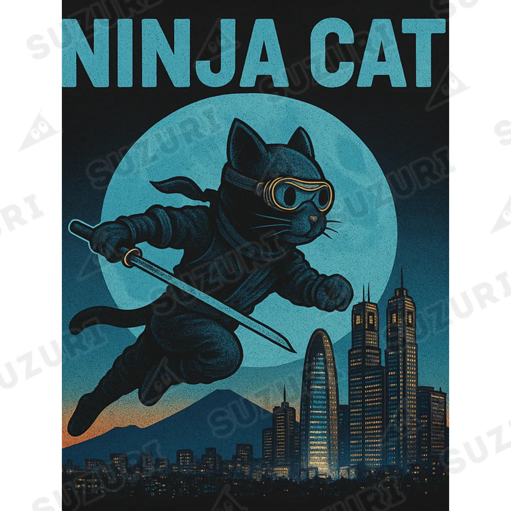 Atena-DesighnのNINJA CAT（1）忍者猫 Ankle Socks