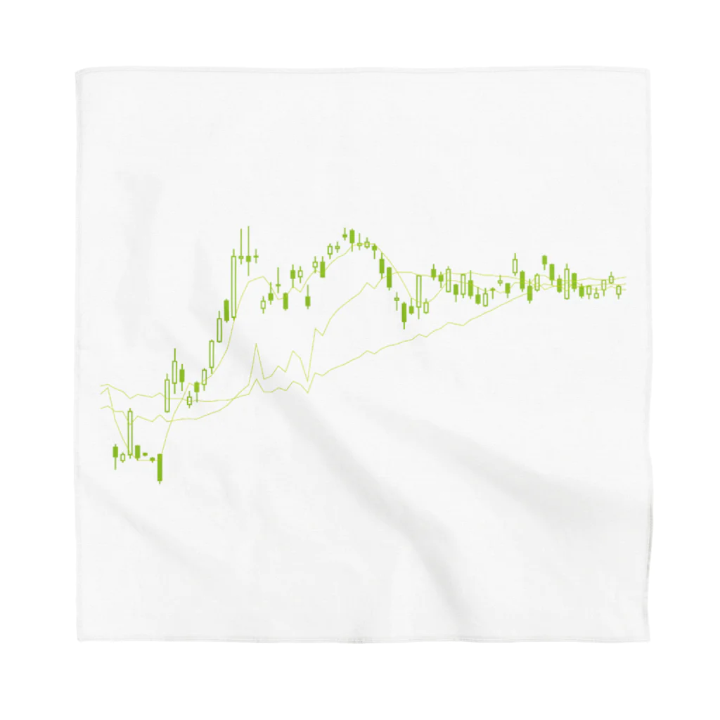 株価チャートのデザイン / kimchinのバンダナ通販 ∞ SUZURI（スズリ）