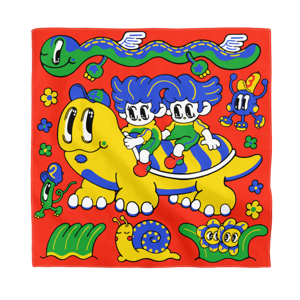 お散歩3歩 / あきた あもう ( amo_0811 )のバンダナ通販