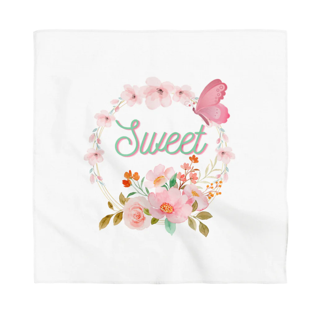 Japan  KAWAIIのフローラルリース Bandana