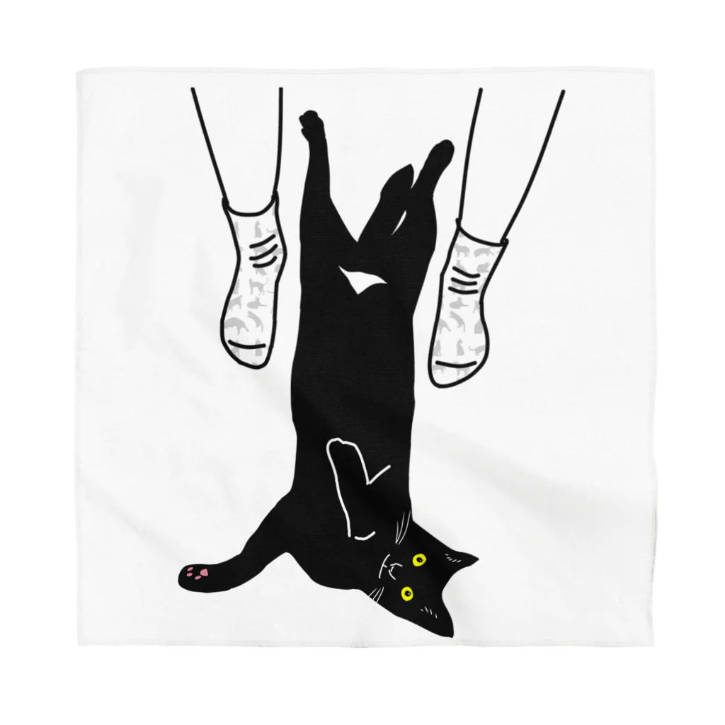 小鳥と映画館のキャット トラップ 靴下に猫柄入りバージョン Bandana