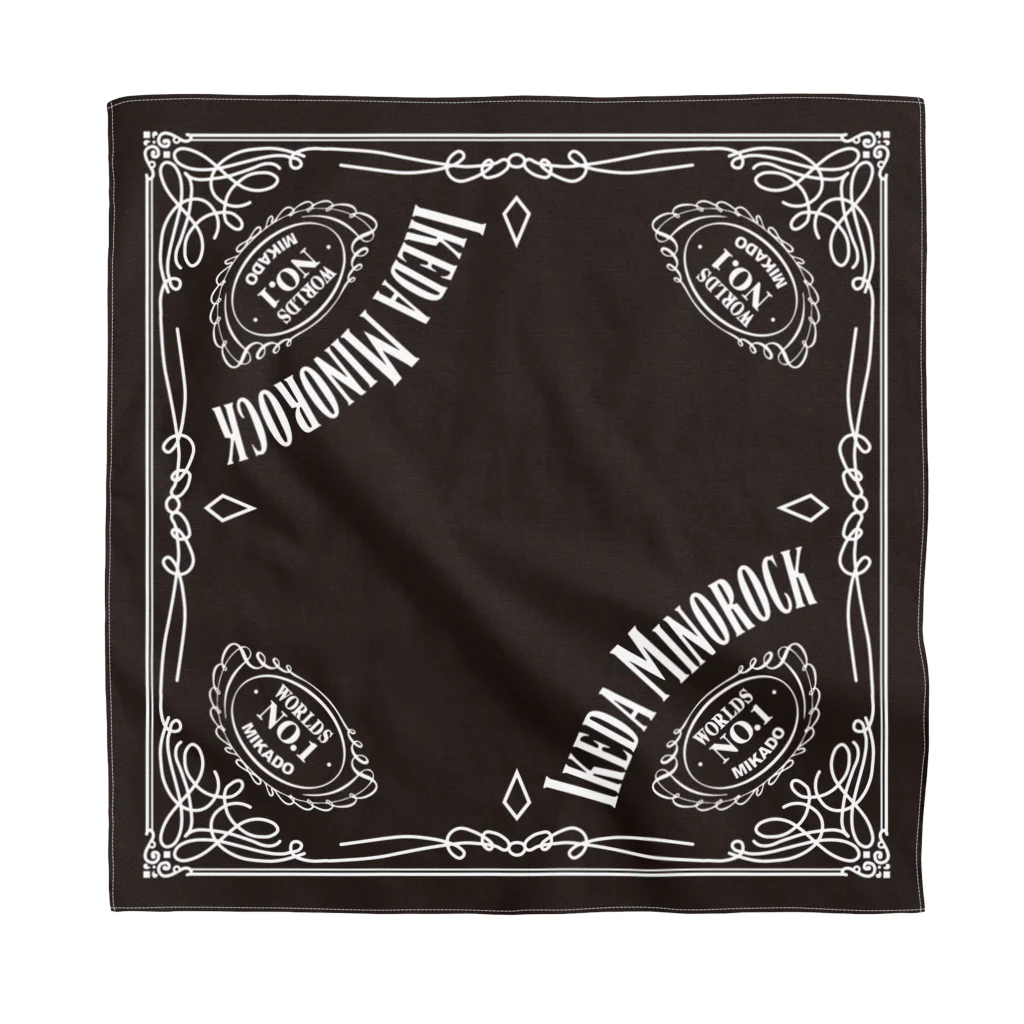 イケダミノロックバンダナ Bandana by ゲーセンミカドSHOP