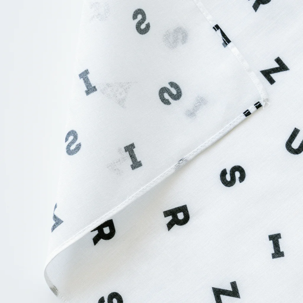 静かな山の頂への雲海の劔岳 Bandana is sewn with three rolls after printing