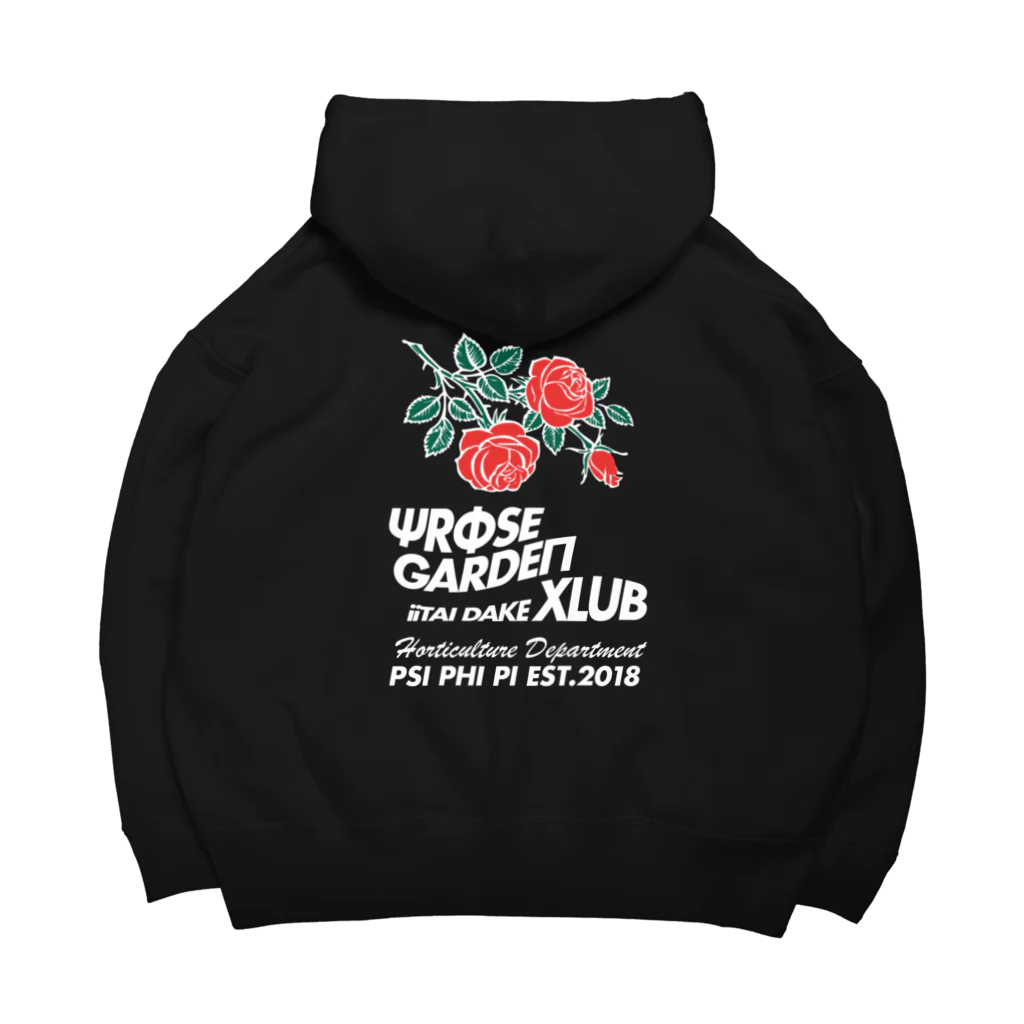 Samurai Gardenサムライガーデンのローズガーデンクラブ濃色BODY Big Hoodie