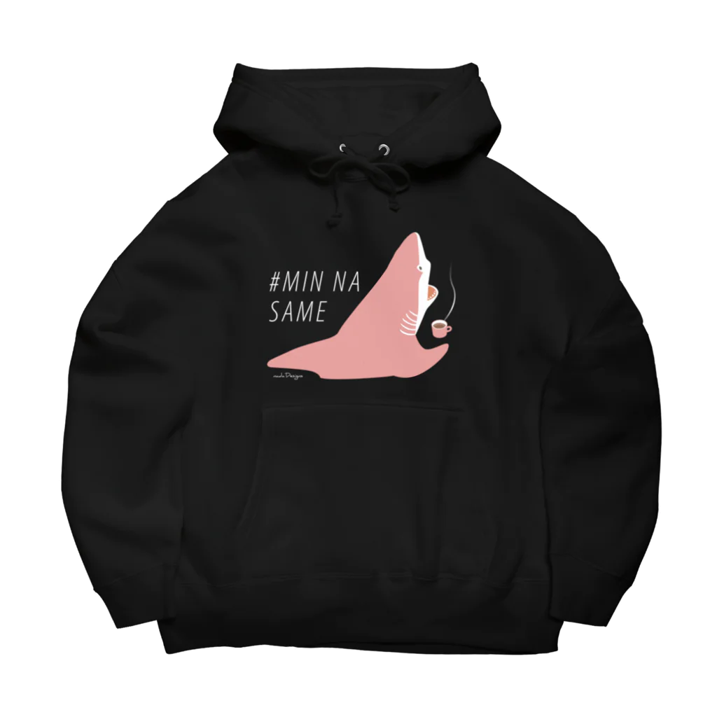 さかたようこ / サメ画家のほっとひと息サメ〈濃いめの地色向け〉 Big Hoodie