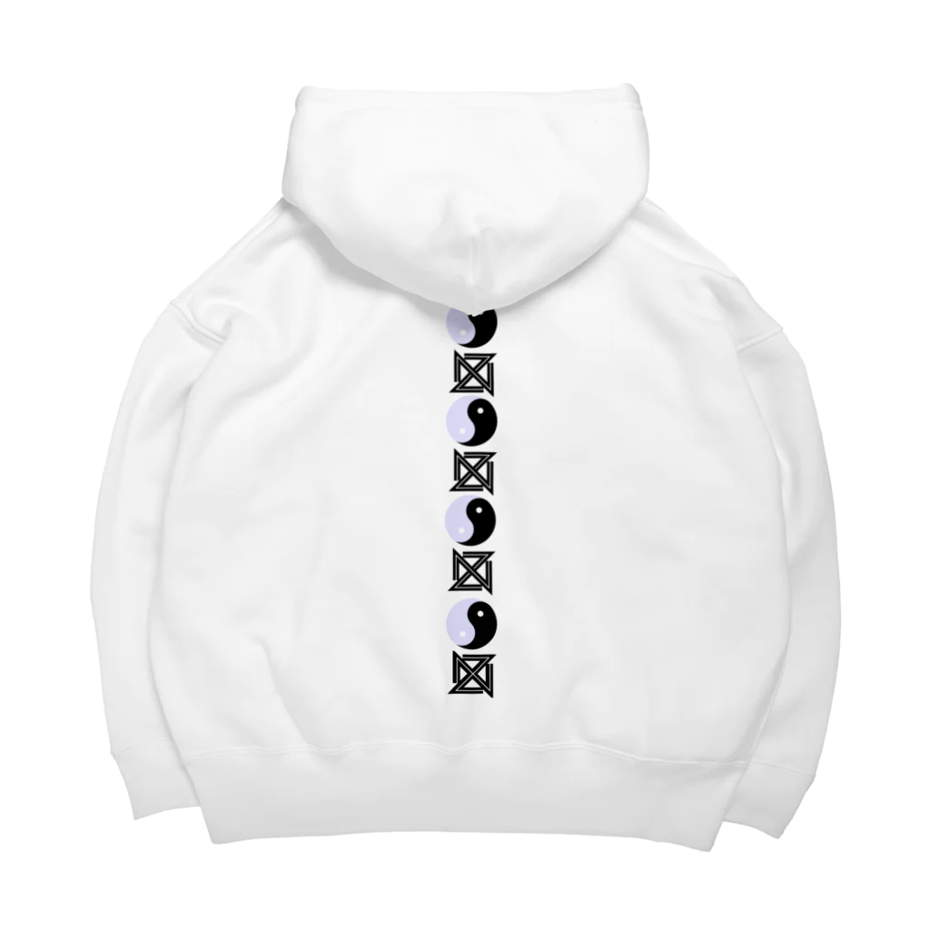 『Nothing Is Real』-- IN SUZURIの仏印h.t.(下品 下生）黒 Big Hoodie