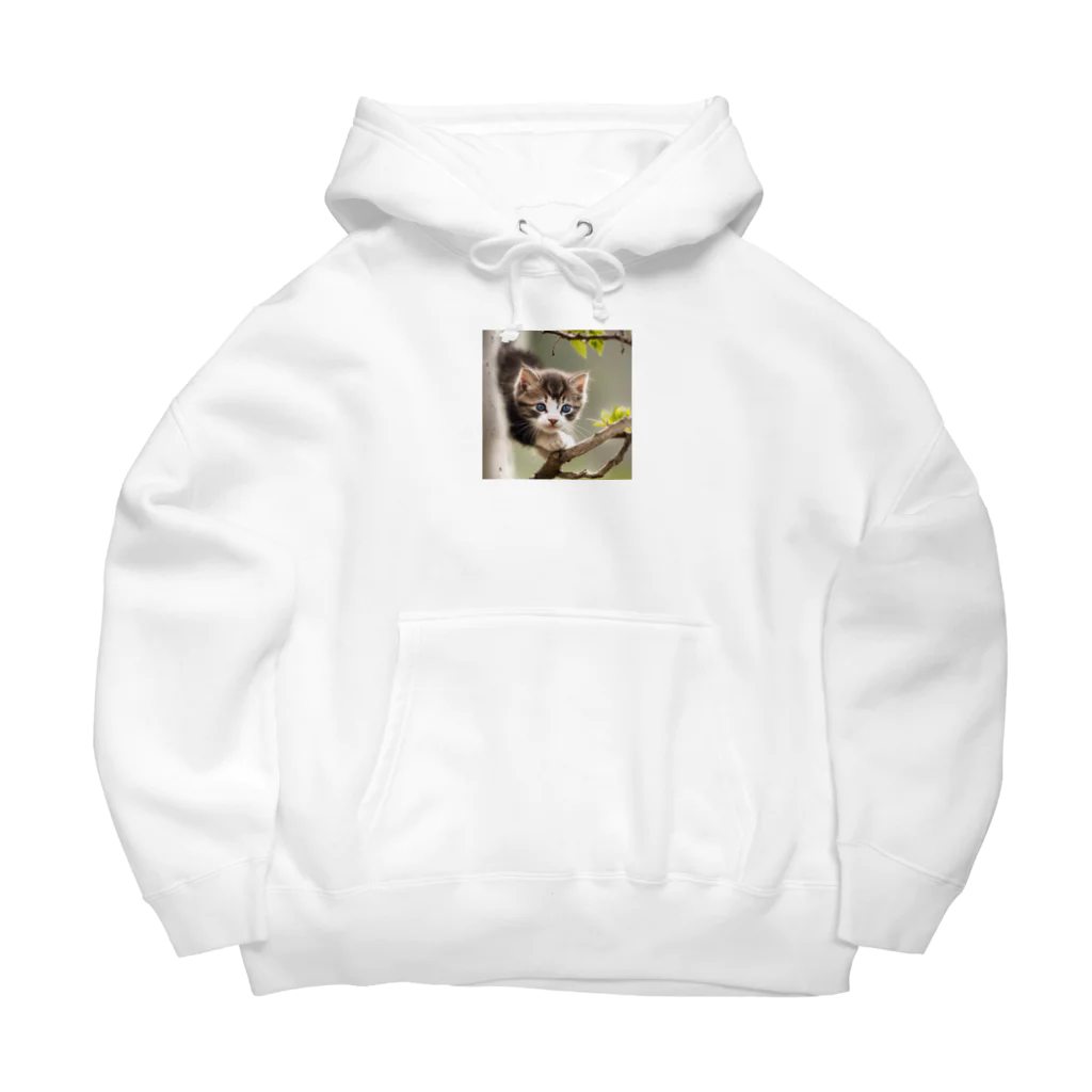 chocomegane0228の子猫と木 Big Hoodie
