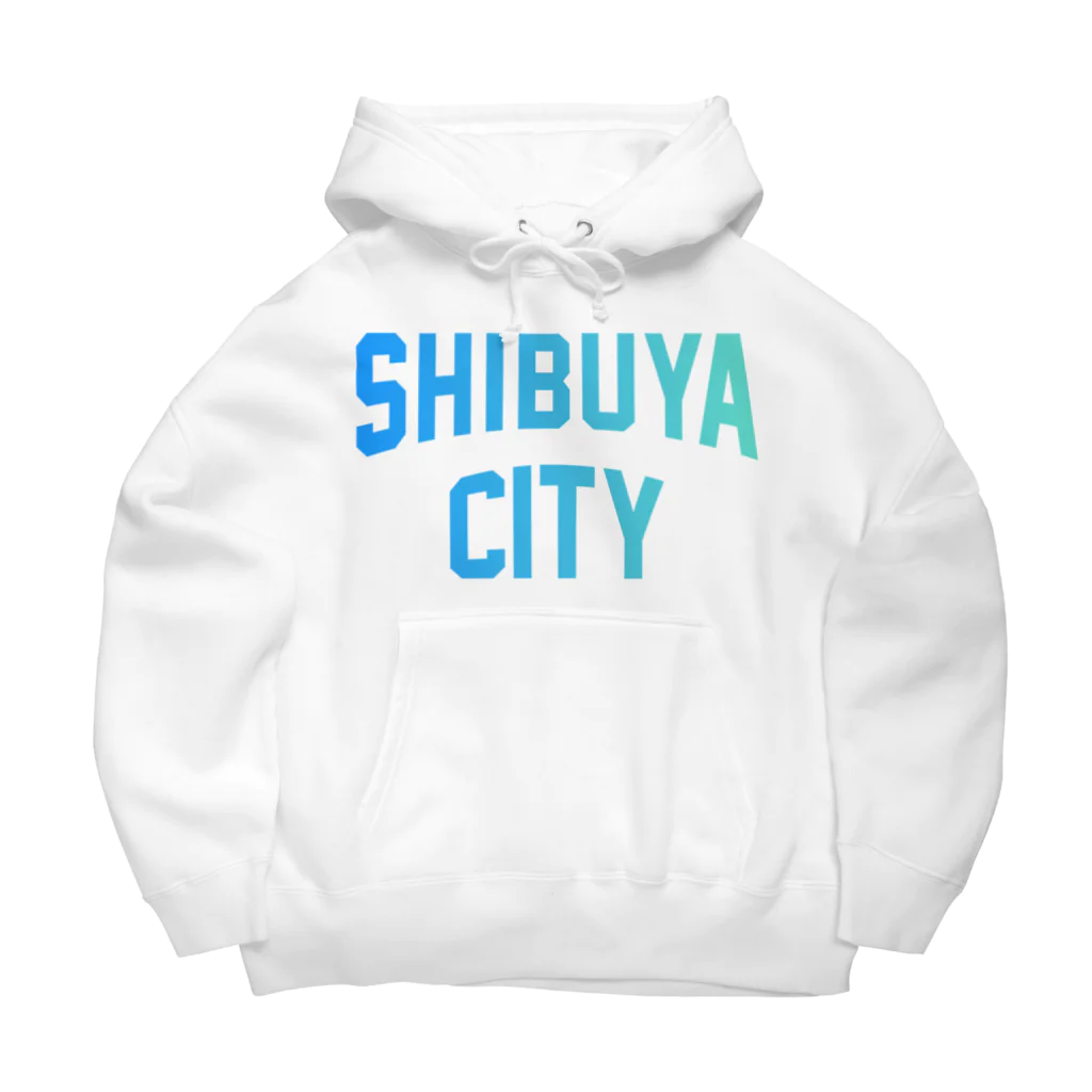 JIMOTOE Wear Local Japanの渋谷区 SHIBUYA WARD ロゴブルー Big Hoodie
