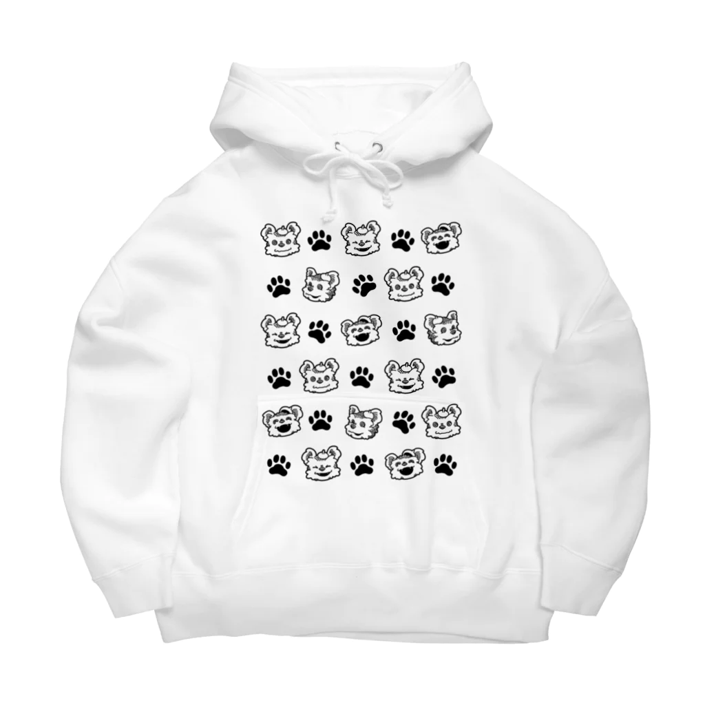5mario shopのイヌ&足跡 Big Hoodie