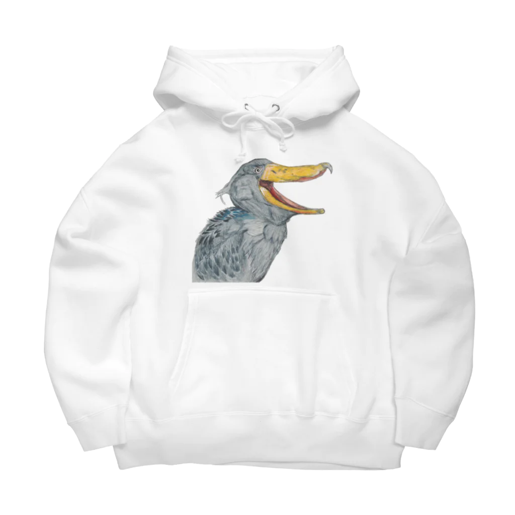 ♡ハシビ口コウ♡ページ 森図鑑] 口開けハシビロコウ / 森図鑑 ( morizukan )のビッグ