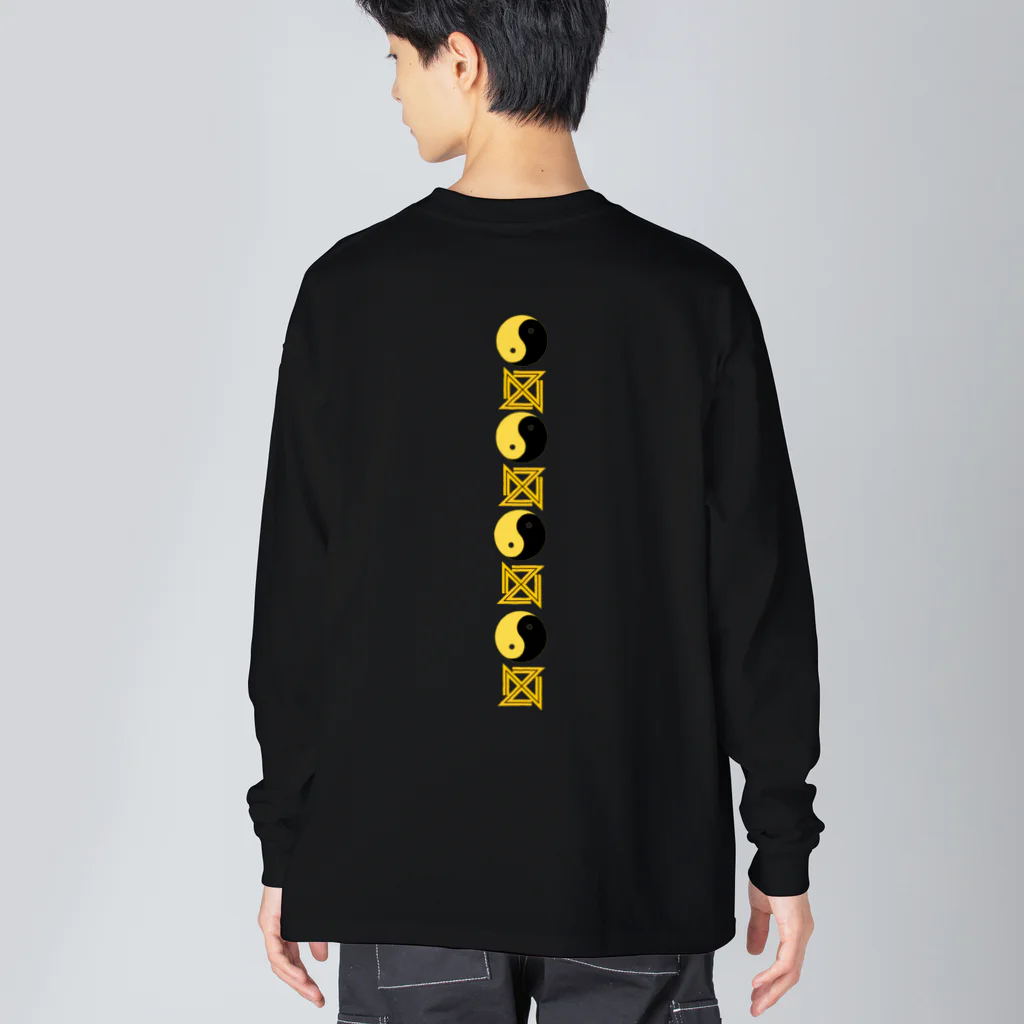 『Nothing Is Real』-- IN SUZURIの仏印h.t.(中品 下生)黄 Big Long Sleeve T-Shirt