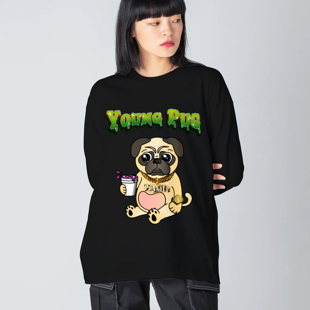 VS worldのYOUNG PUG Big Long Sleeve T-Shirt