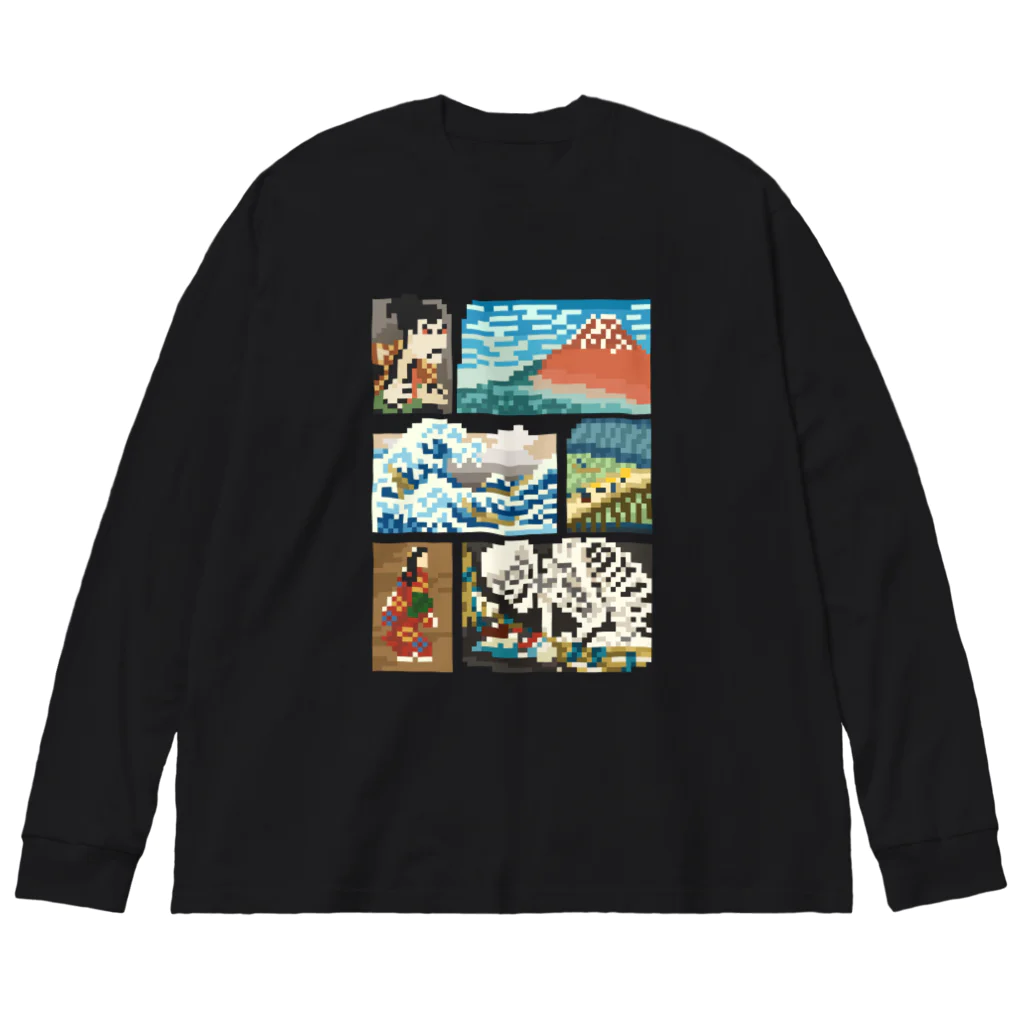 すとろべりーガムFactoryのドット浮世絵 Big Long Sleeve T-Shirt