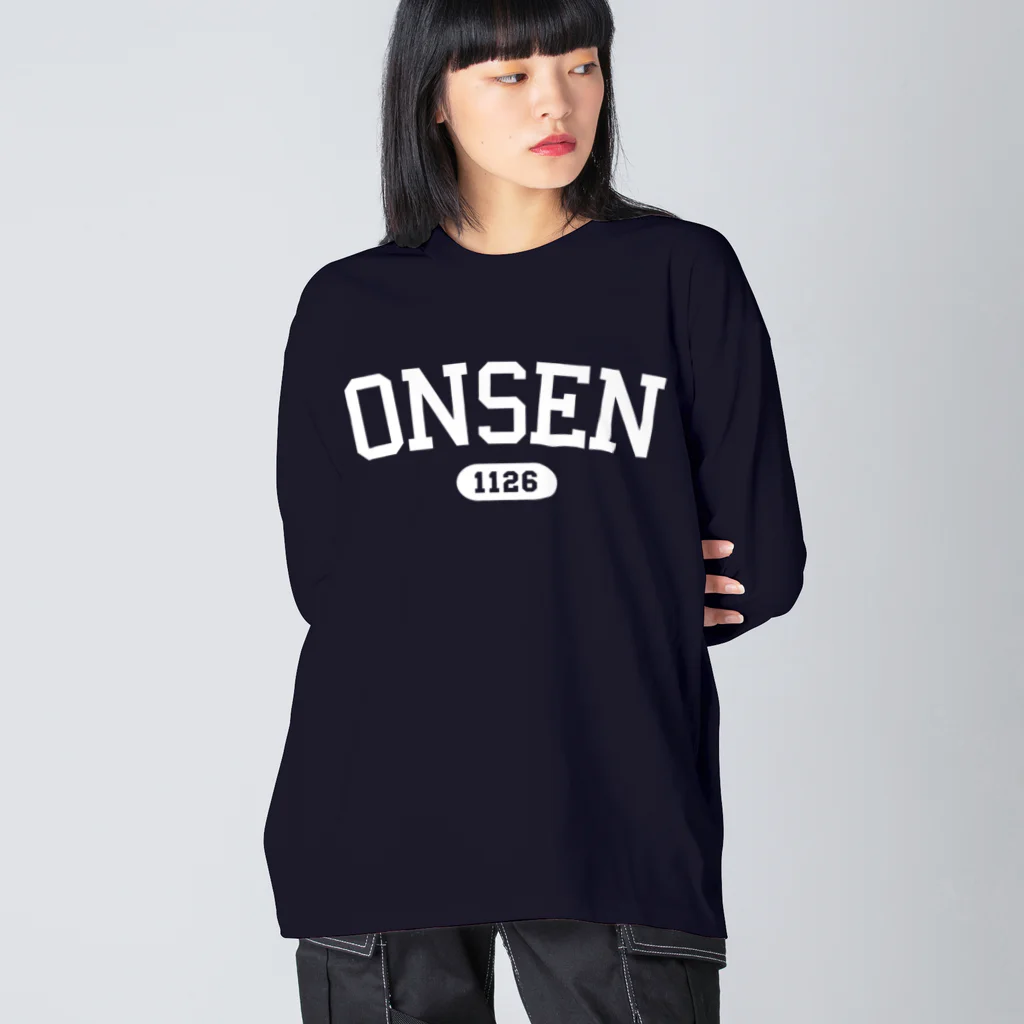 瀬高きりん♨温泉グッズのONSEN 1126（ホワイト） Big Long Sleeve T-Shirt