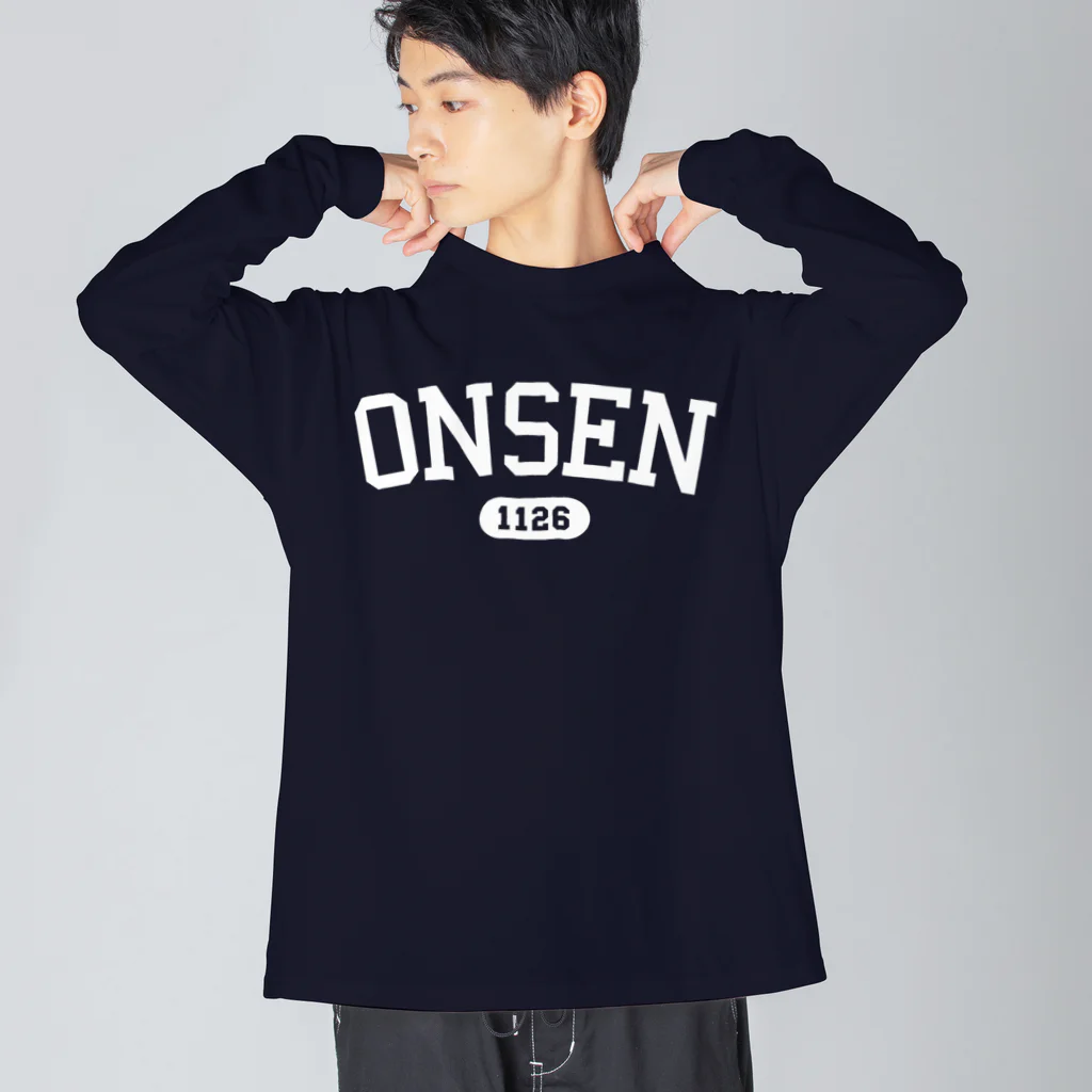 瀬高きりん♨温泉グッズのONSEN 1126（ホワイト） Big Long Sleeve T-Shirt