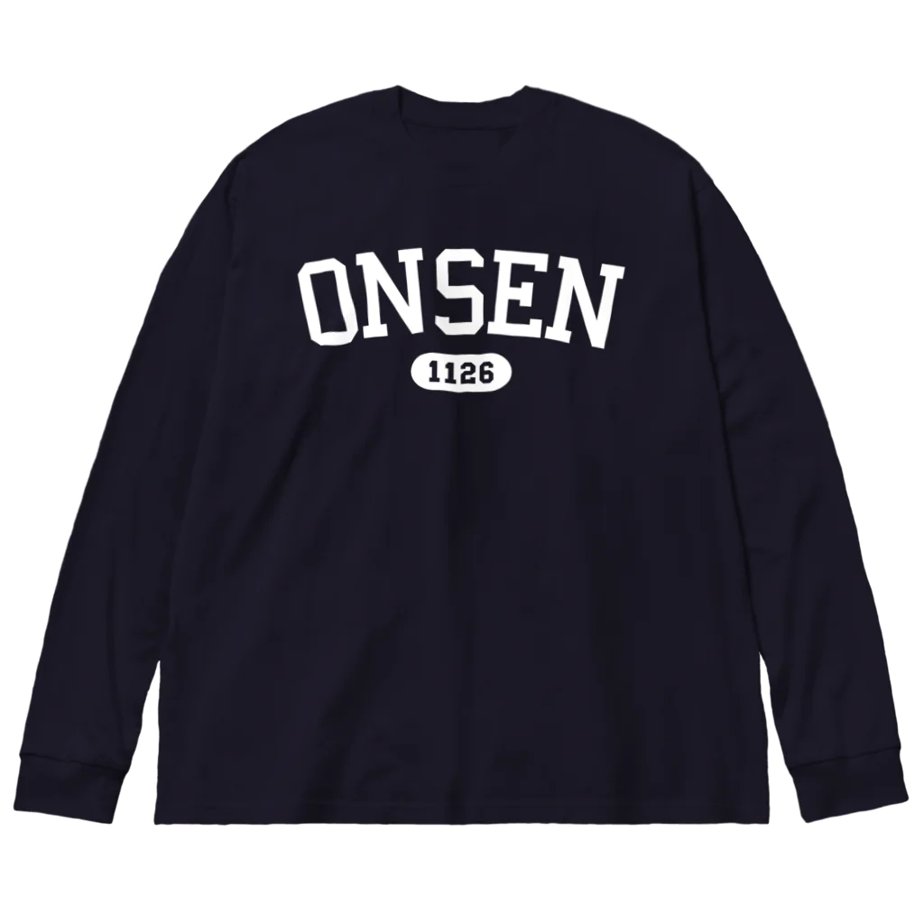 瀬高きりん♨温泉グッズのONSEN 1126（ホワイト） Big Long Sleeve T-Shirt