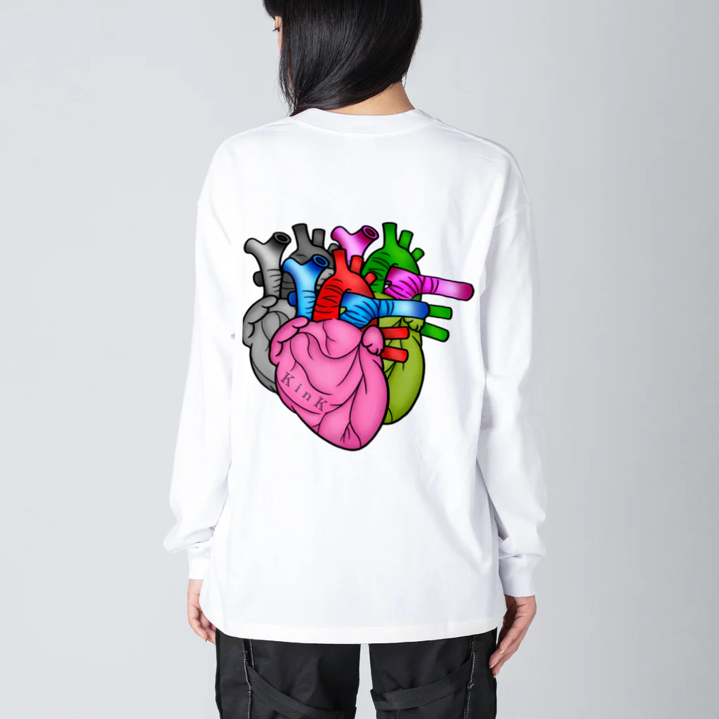 K i n Kのcor backprint ★ K i n K Big Long Sleeve T-Shirt