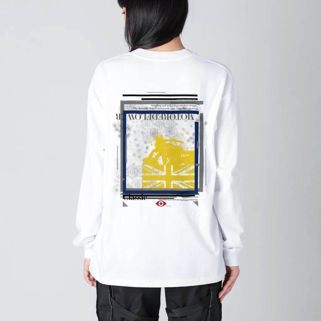 SOKICHISAITOのMORTORED WIRE FLOWER #backprint #yellowrogo  Big Long Sleeve T-Shirt