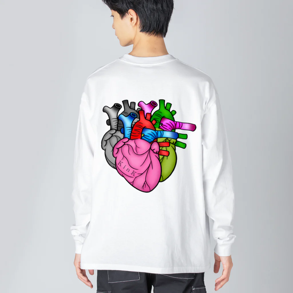 K i n Kのcor backprint ★ K i n K Big Long Sleeve T-Shirt