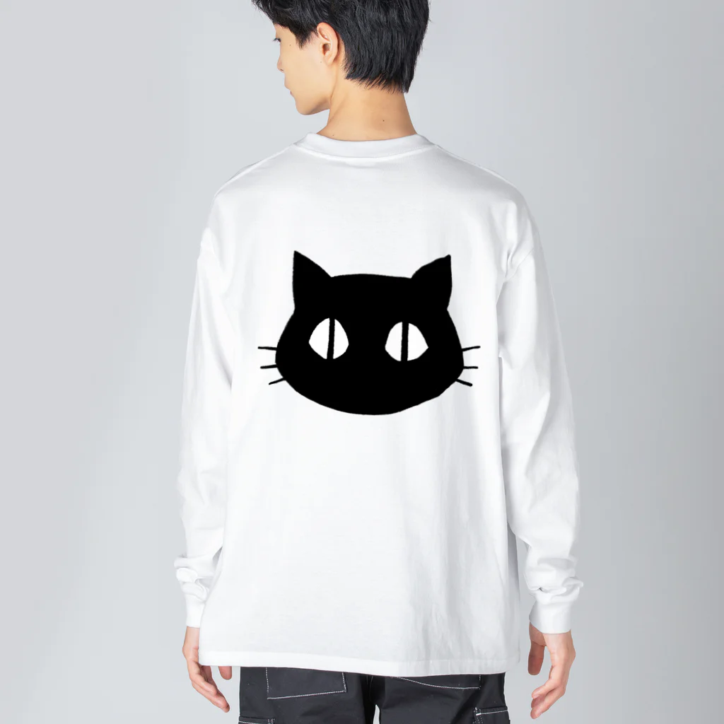 まろ屋のくつ下をはいたネコが玄関で Big Long Sleeve T-Shirt