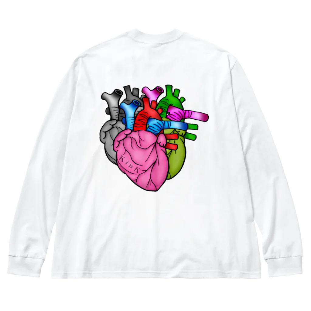 K i n Kのcor backprint ★ K i n K Big Long Sleeve T-Shirt