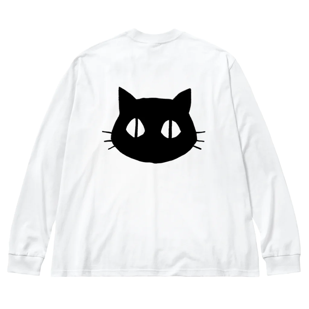 まろ屋のくつ下をはいたネコが玄関で Big Long Sleeve T-Shirt