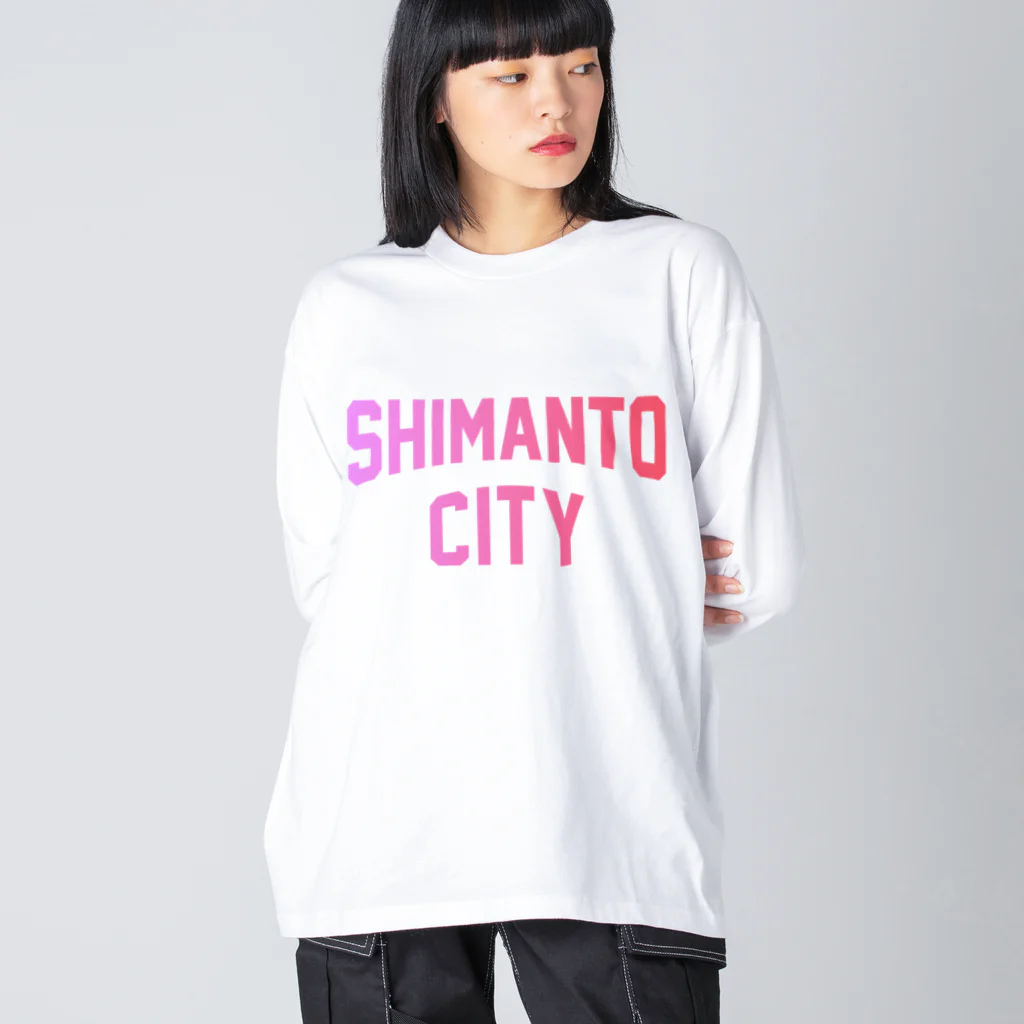 JIMOTOE Wear Local Japanの四万十市 SHIMANTO CITY Big Long Sleeve T-Shirt