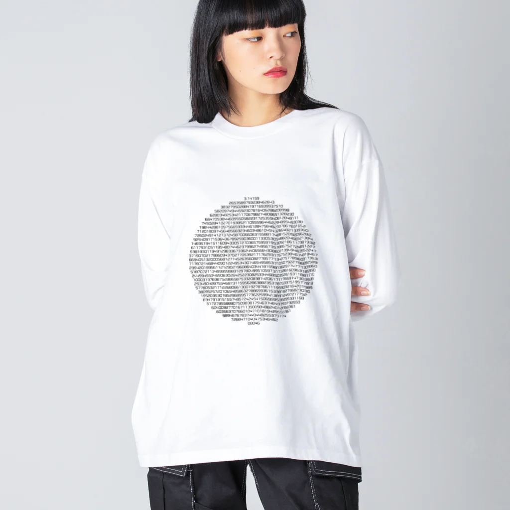 円周率 / kimchinのビッグシルエットロングスリーブTシャツ通販