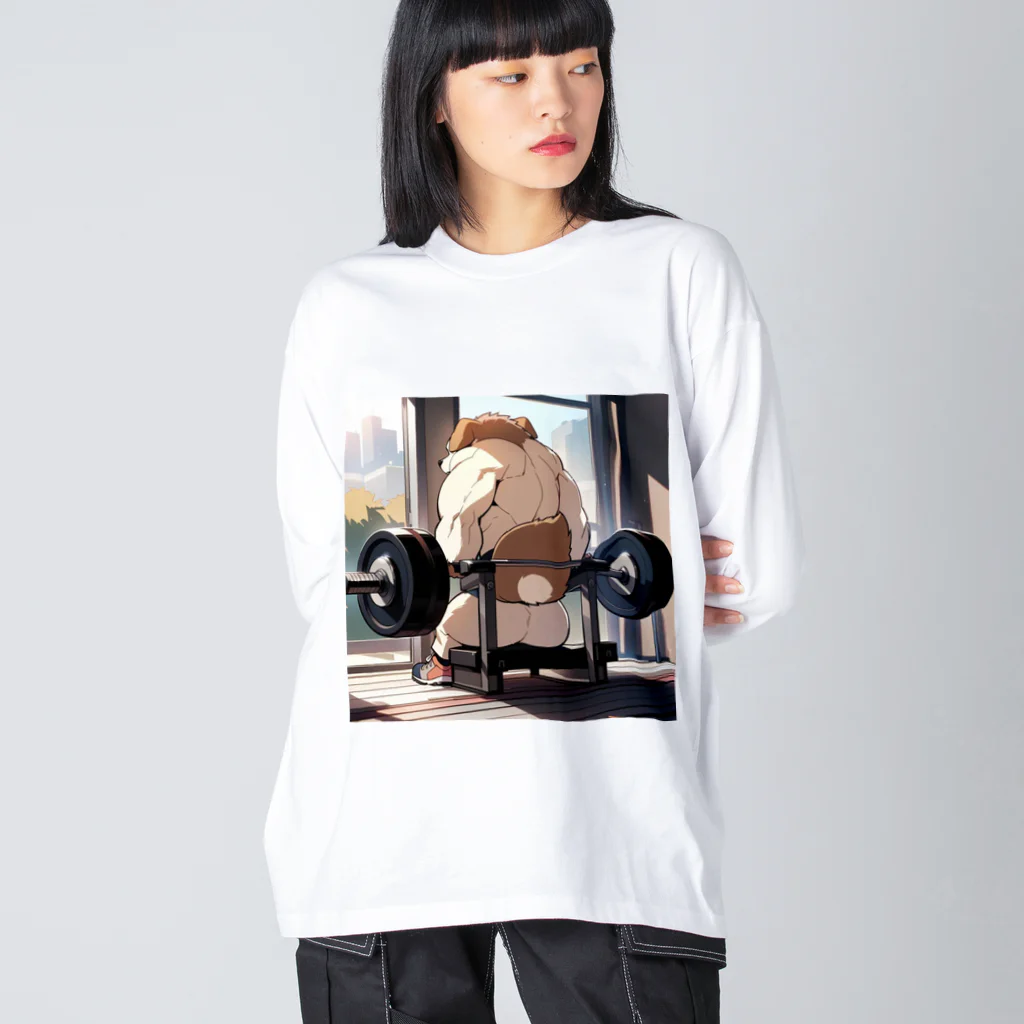 mofu gymのワントレ🐶 Big Long Sleeve T-Shirt