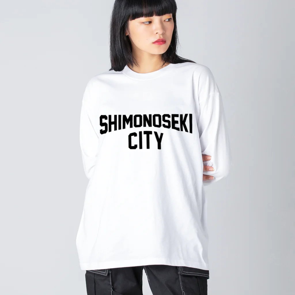 JIMOTOE Wear Local Japanの下関市 SHIMONOSEKI CITY Big Long Sleeve T-Shirt