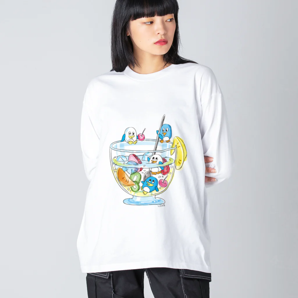 しじょるのペンギンとフルーツサワー Big Long Sleeve T-Shirt
