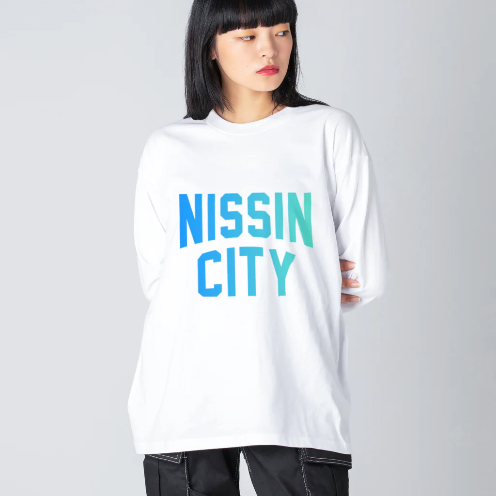 JIMOTOE Wear Local Japanの日進市 NISSIN CITY Big Long Sleeve T-Shirt