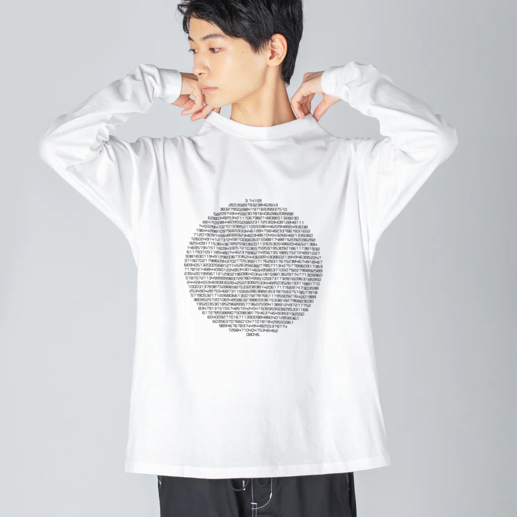 円周率 / kimchinのビッグシルエットロングスリーブTシャツ通販