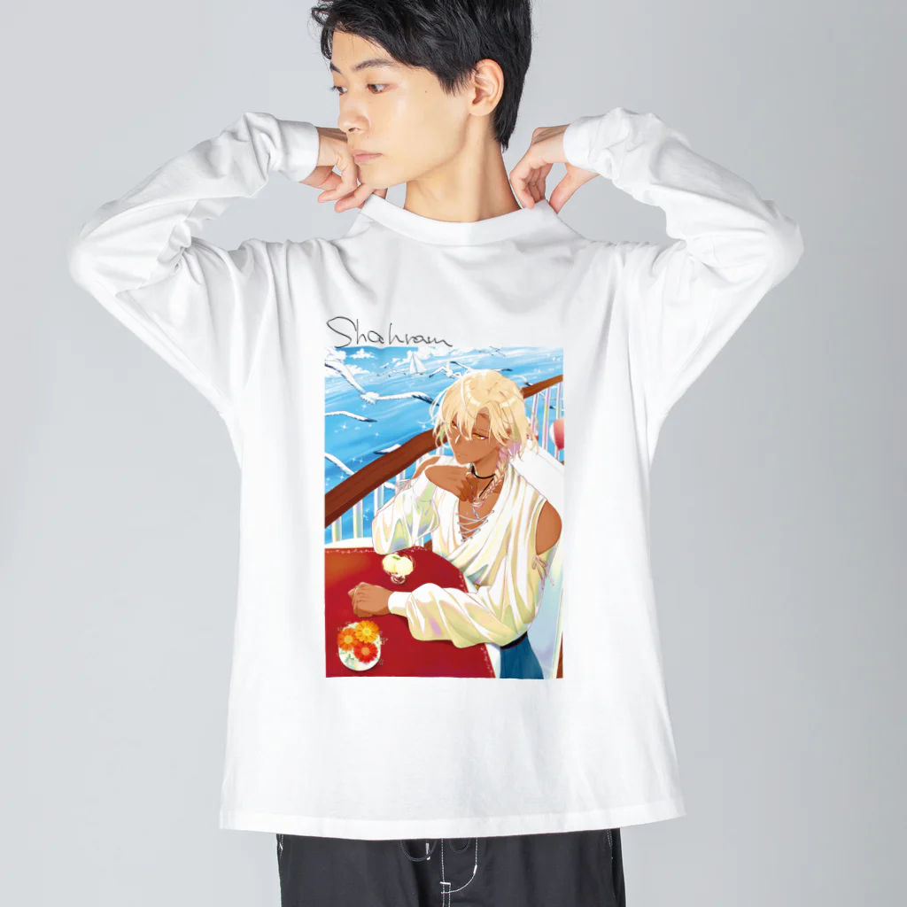 シャハラム🐫⛺Vtuberの3周年記念シャハラム-ブラック- Big Long Sleeve T-Shirt