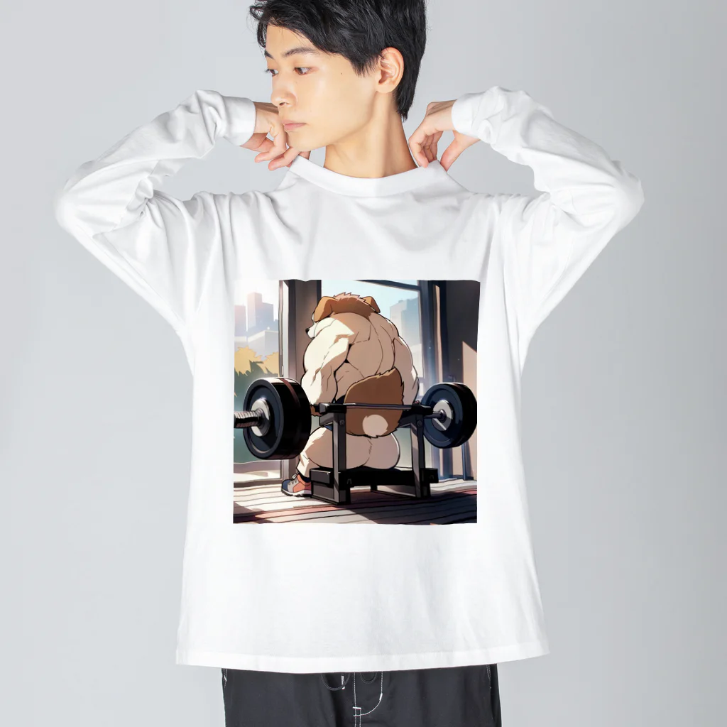mofu gymのワントレ🐶 Big Long Sleeve T-Shirt