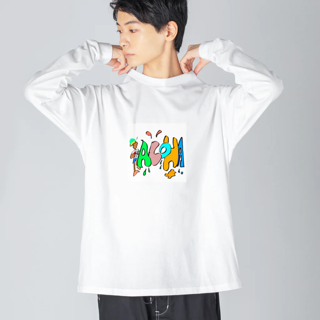 HALOHALOのアップル Big Long Sleeve T-Shirt