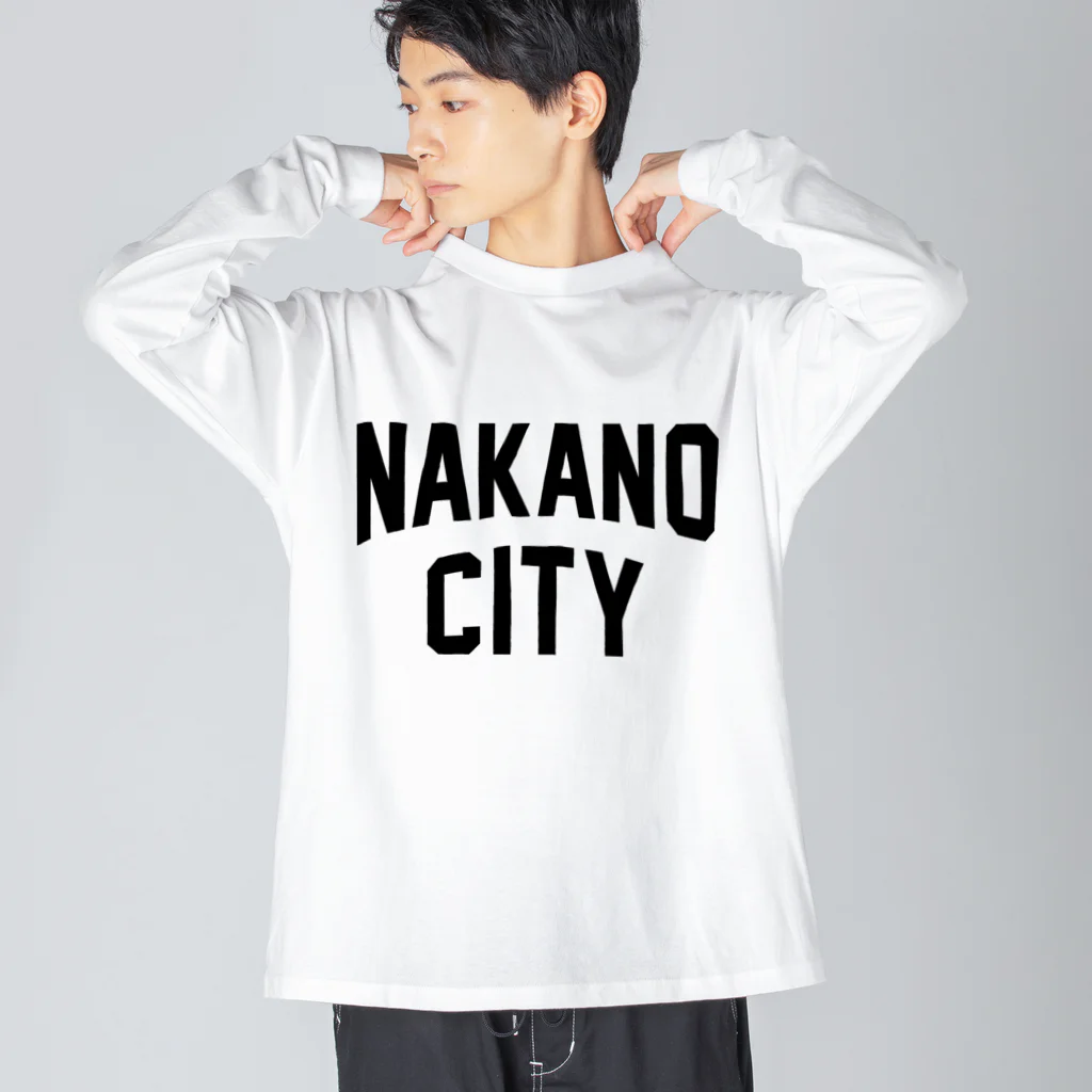 JIMOTOE Wear Local Japanの中野市 NAKANO CITY Big Long Sleeve T-Shirt