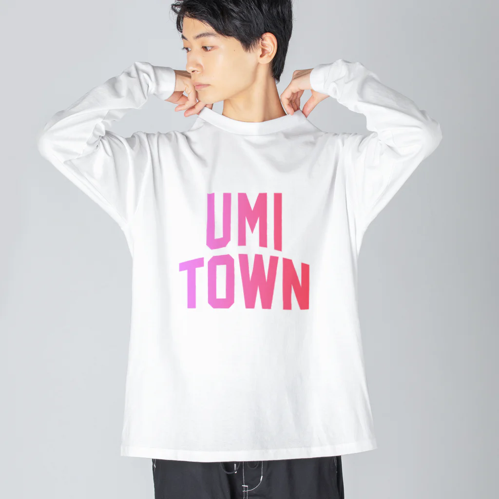 JIMOTOE Wear Local Japanの宇美町 UMI TOWN Big Long Sleeve T-Shirt