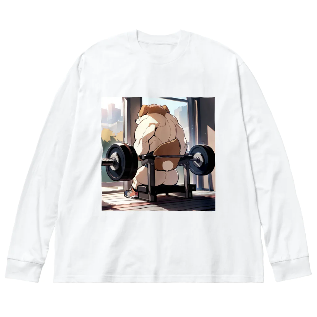 mofu gymのワントレ🐶 Big Long Sleeve T-Shirt