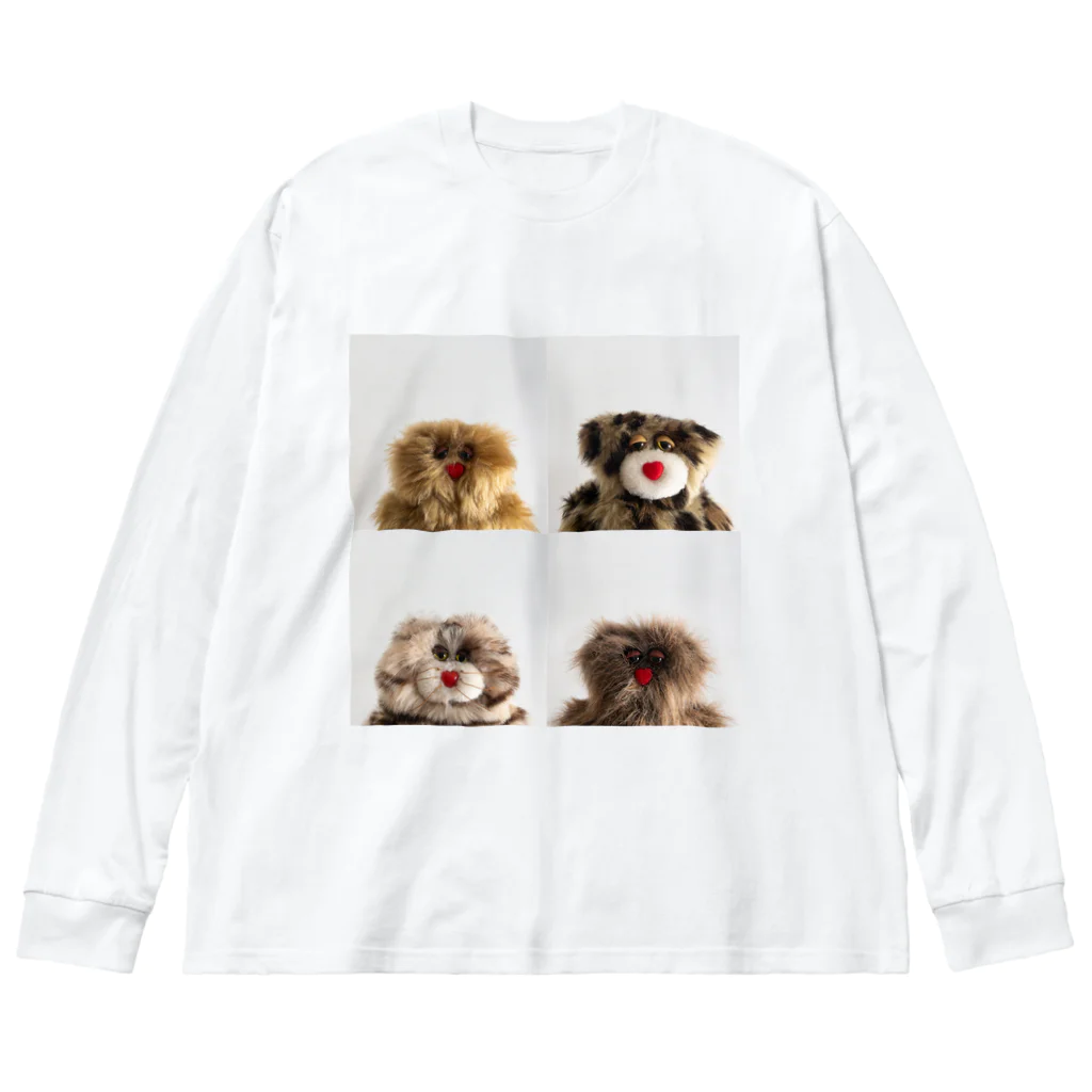 mojojojoの4匹の証明写真 Big Long Sleeve T-Shirt