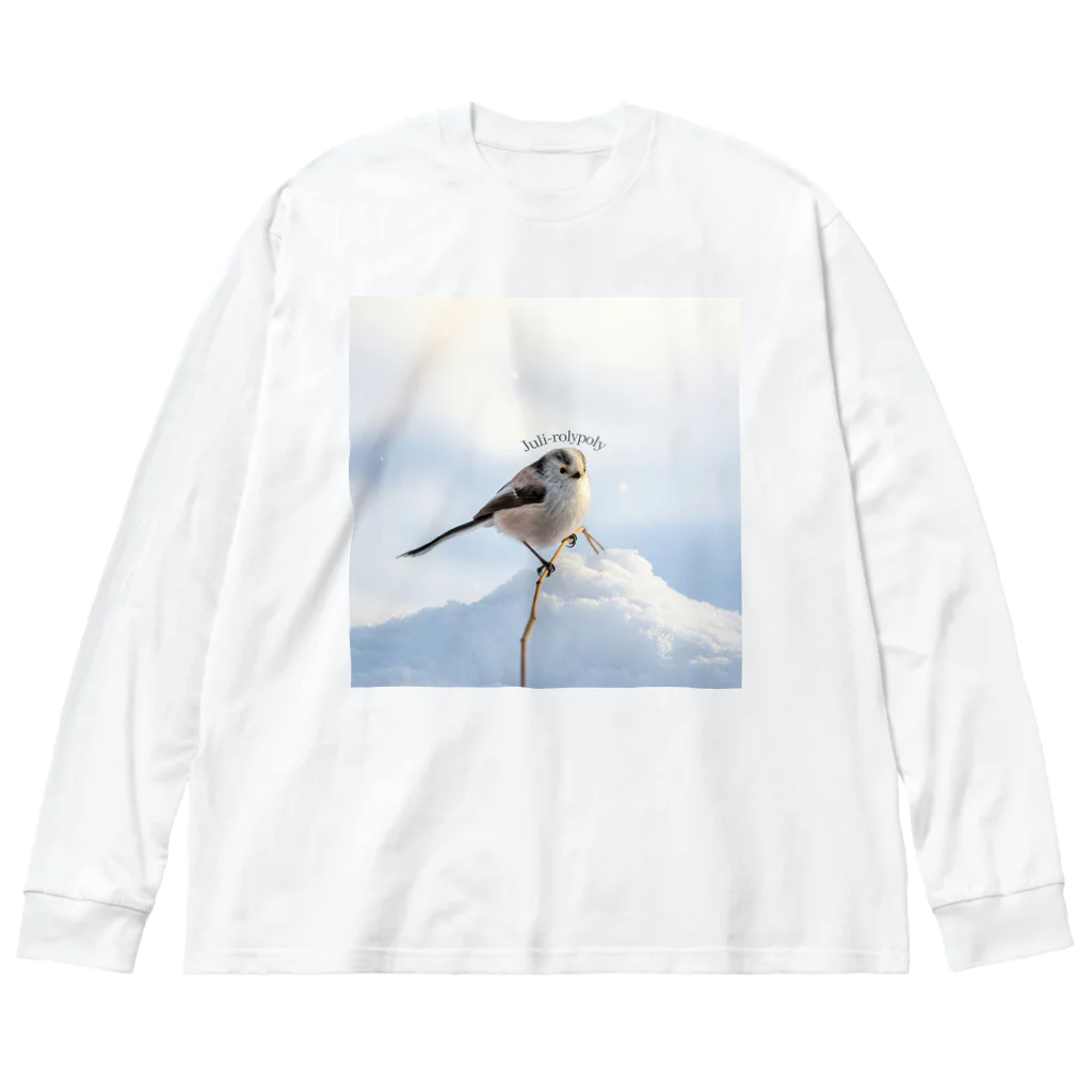 ふわもこあにまるずのシマエナガちゃん Big Long Sleeve T-Shirt